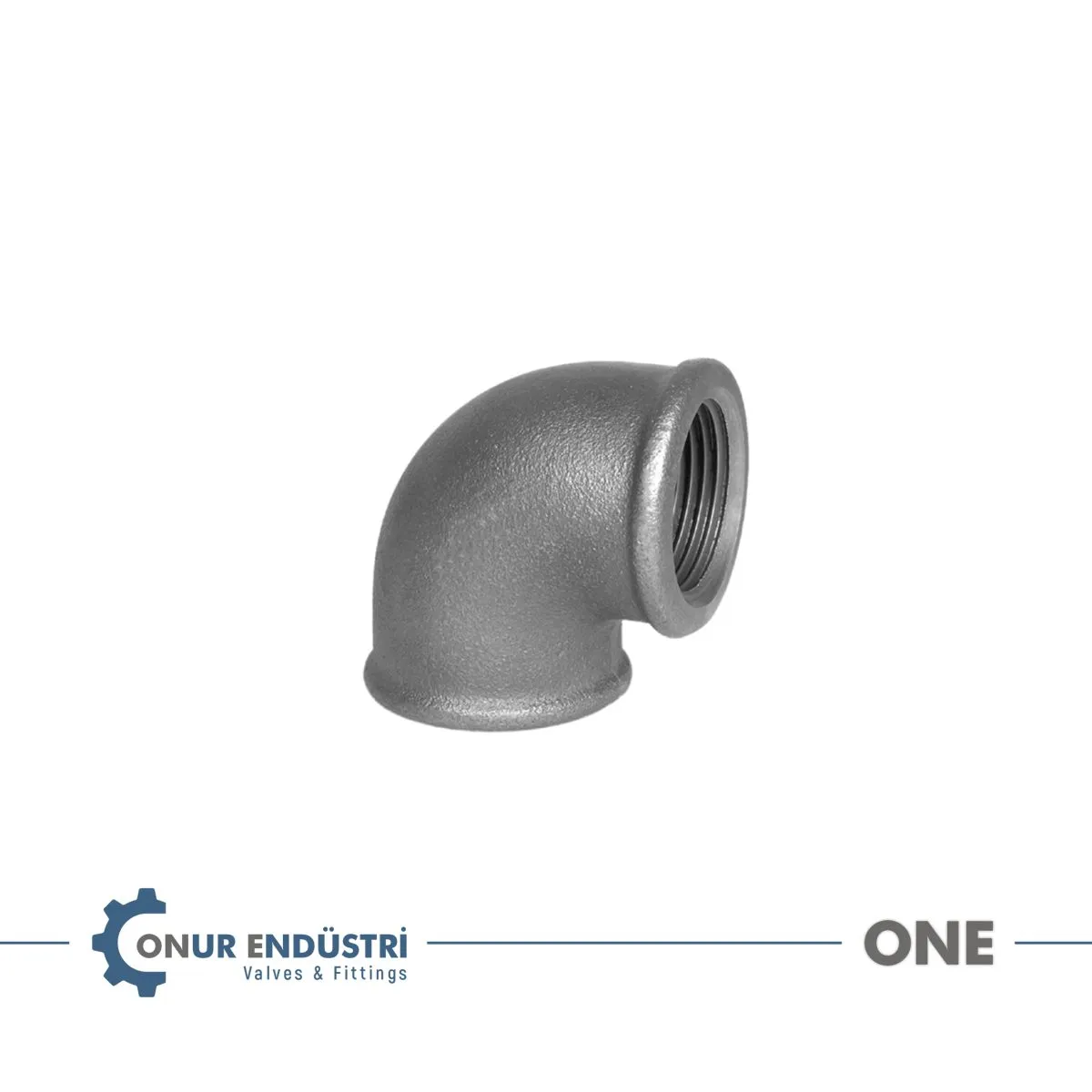 90° Dişli Dirsek Galvanizli