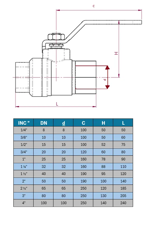 Küresel Vana Dişli (Paslanmaz)